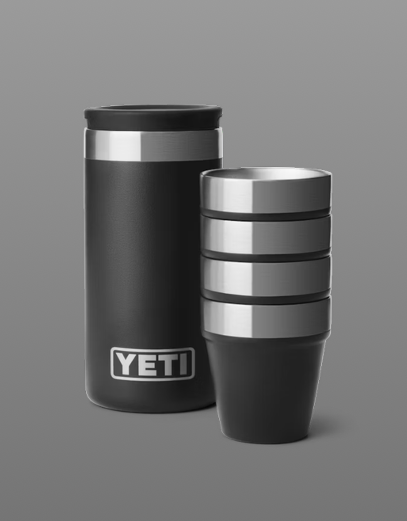 Yeti Shot Glasses & Case Black