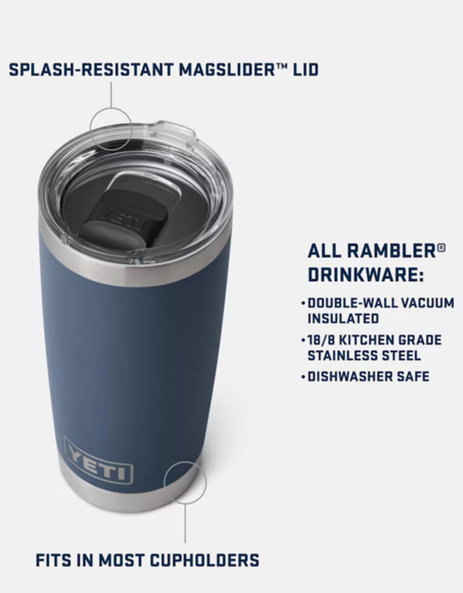 Rambler 20oz Tumbler Black