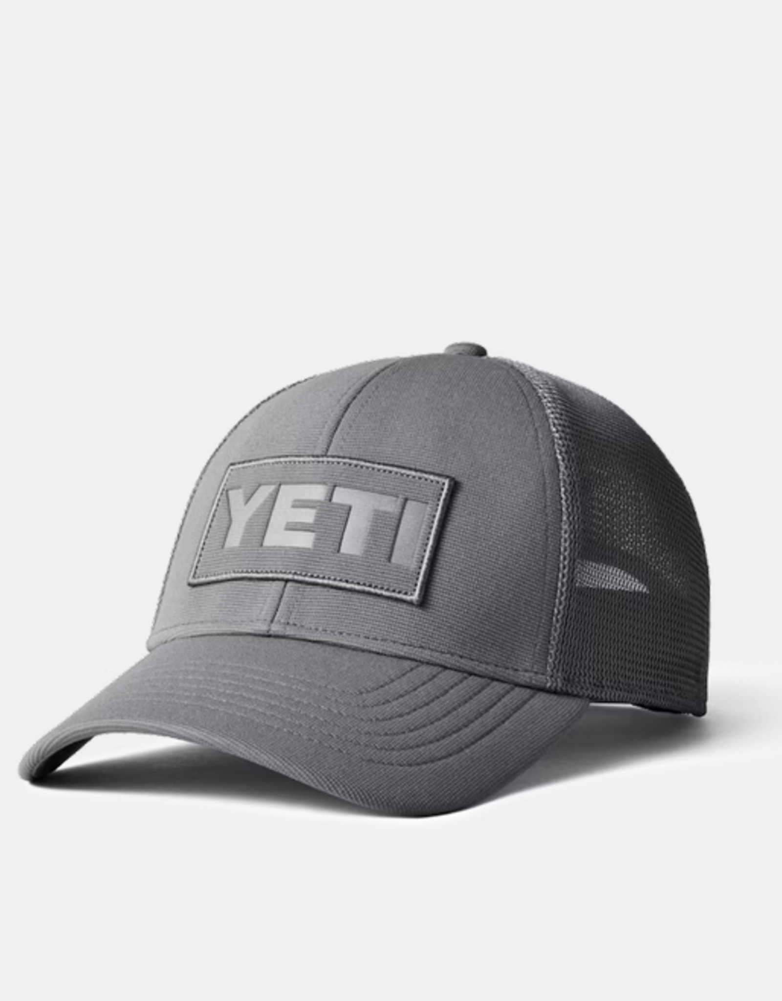 Core Patch Trucker Hat Gray On Gray