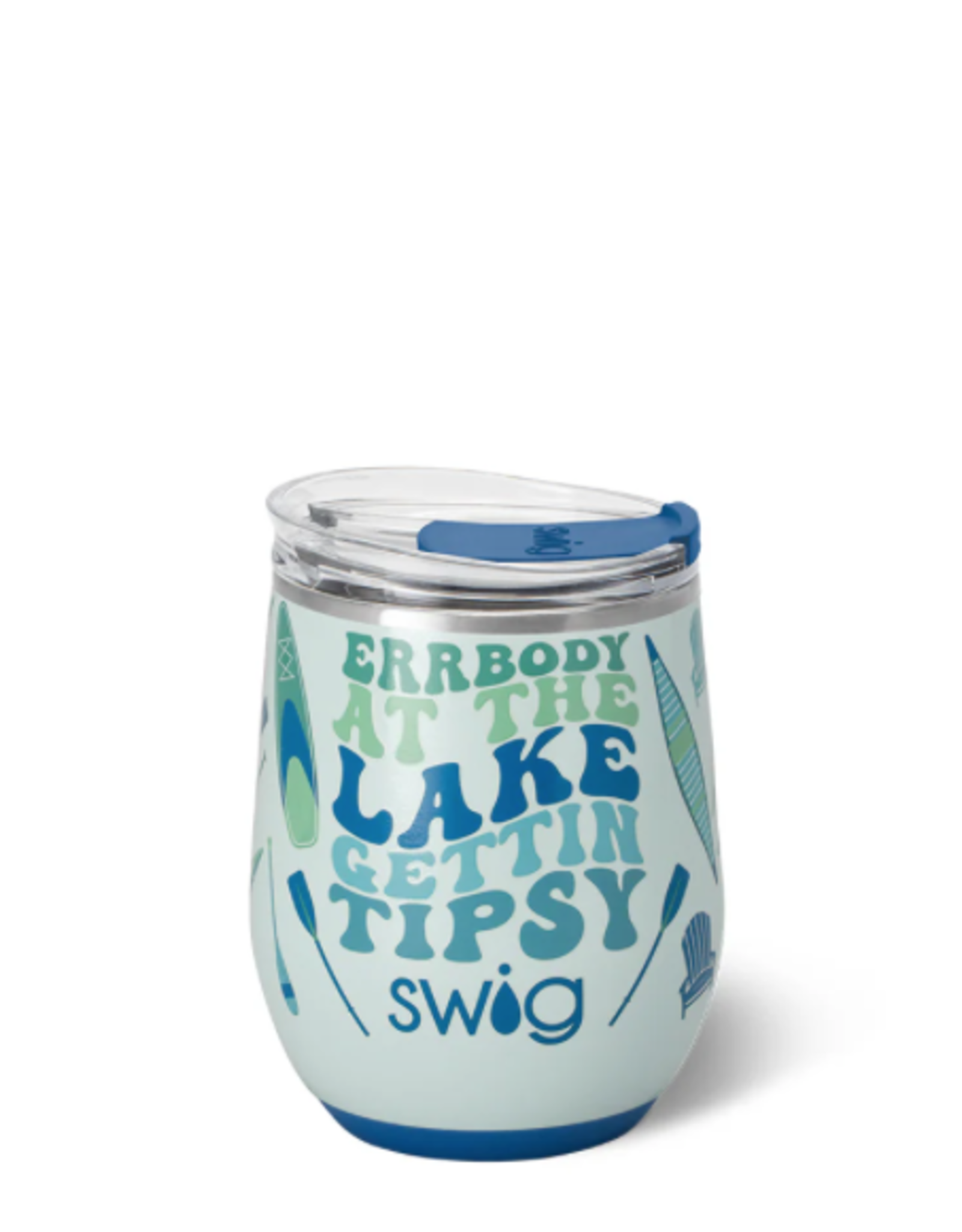 Swig Errbody At The Lake Stemless Wine Cup 12oz