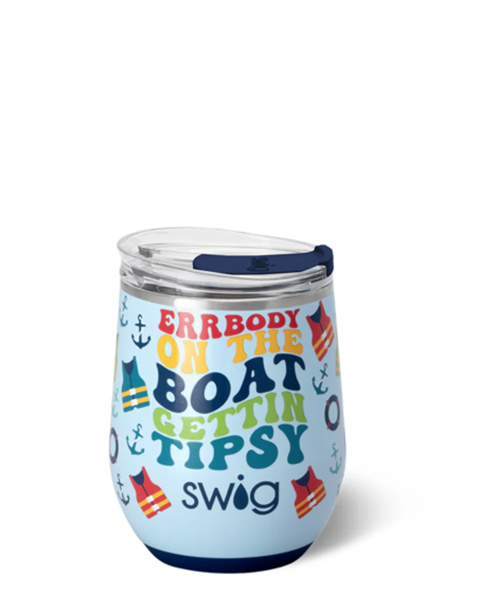 Swig Errbody On The Boat Stemless Wine Cup 12oz