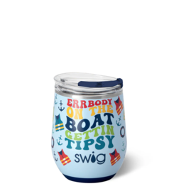 Swig Errbody On The Boat Stemless Wine Cup 12oz