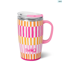 Swig Sherbet Stripe Travel Mug 18oz