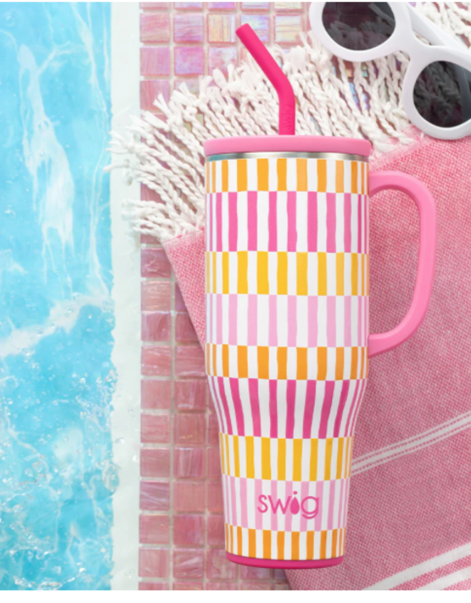 Swig Sherbet Stripe Mega Mug 40oz