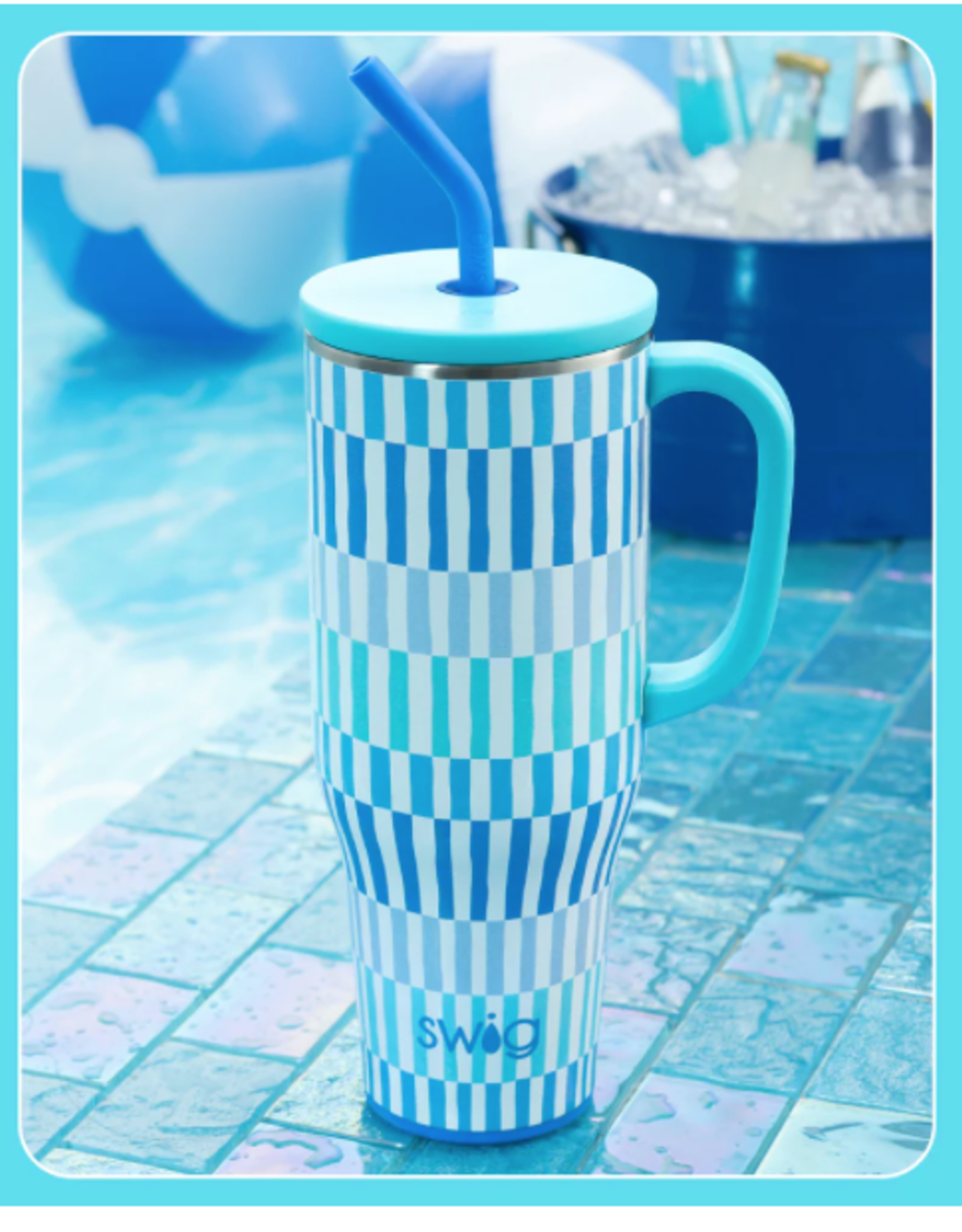 Swig Glacier Stripe Mega Mug 40oz