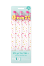 Swig Pitch Hit Run Straw Topper Set