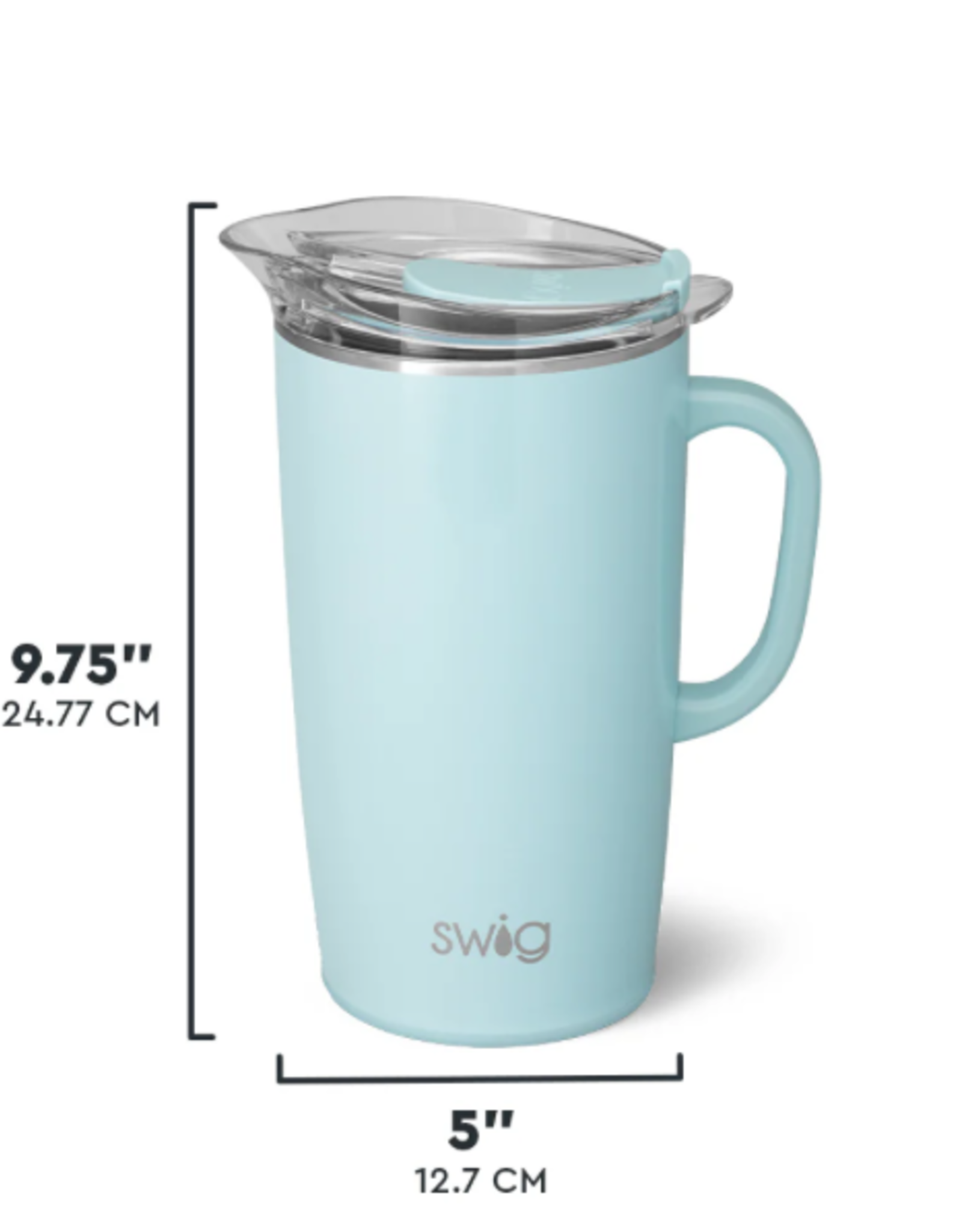 Swig Shimmer Aquamarine Party Pitcher 64oz