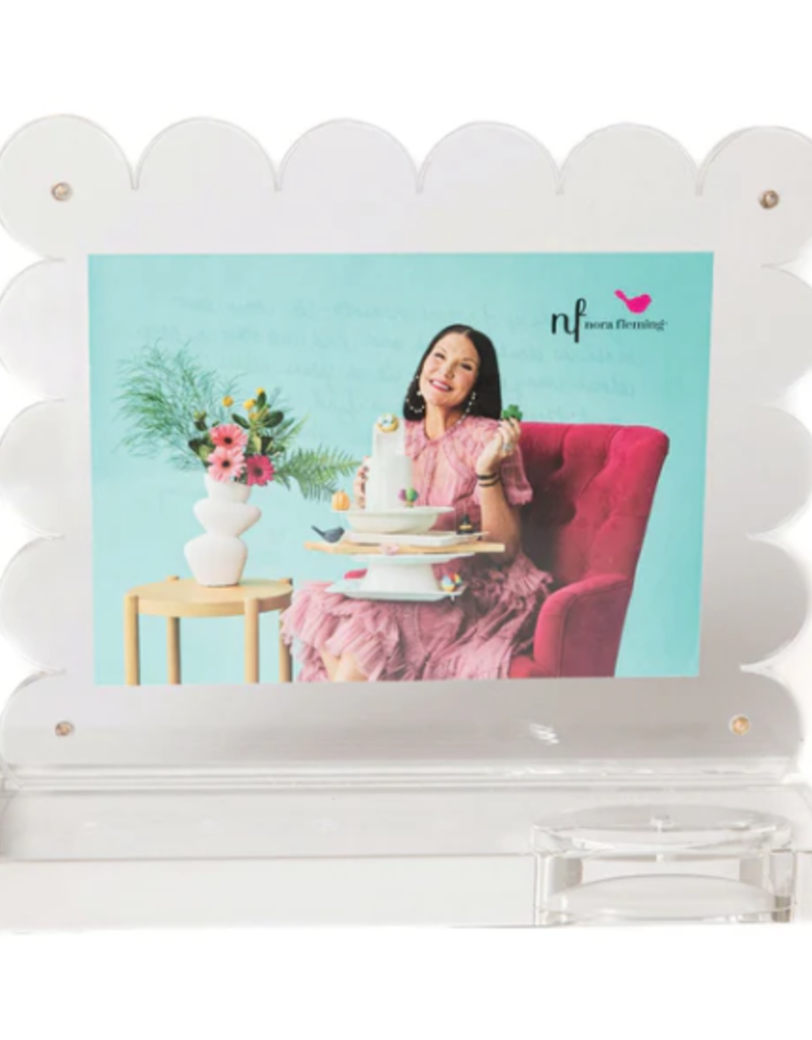 Clearly A-Nora-Ble Scalloped Acrylic Frame