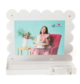 Clearly A-Nora-Ble Scalloped Acrylic Frame