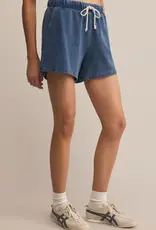 Z Supply Hunter Knit Denim Short Vintage Indigo