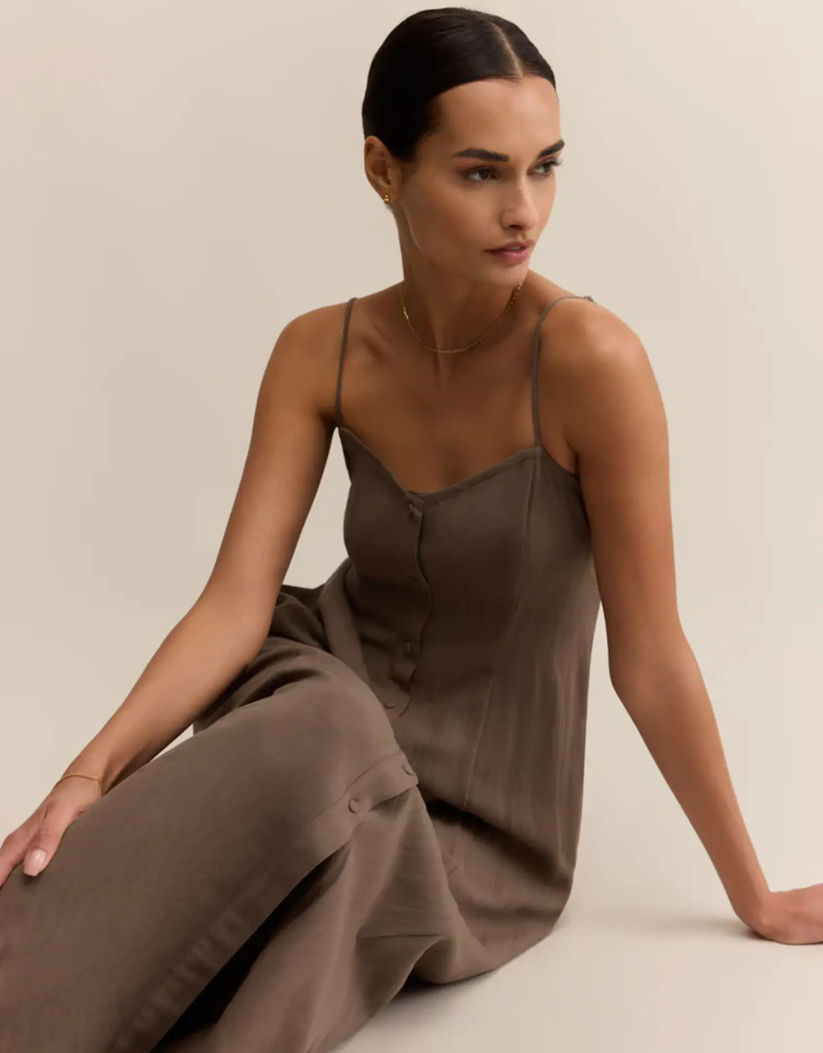 Z Supply Angel Eyes Midi Dress Tiki