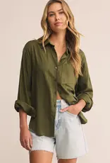 Z Supply Alfie Button Up Shirt Fern
