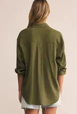 Z Supply Alfie Button Up Shirt Fern