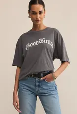 Z Supply Good Times City Tee Charcoal Moon