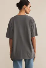 Z Supply Good Times City Tee Charcoal Moon