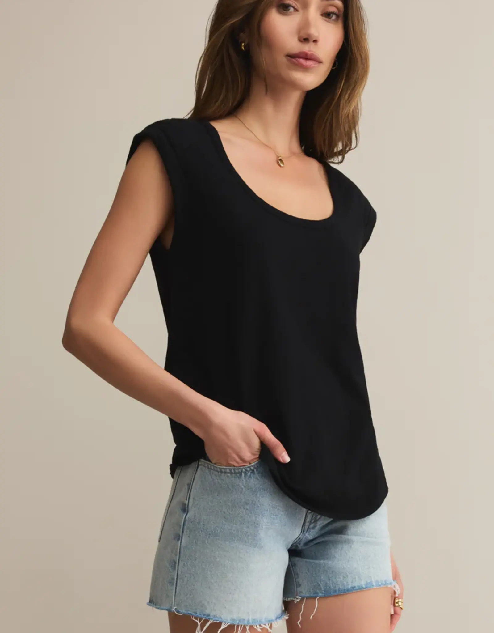 Z Supply Per Diem Tee Black