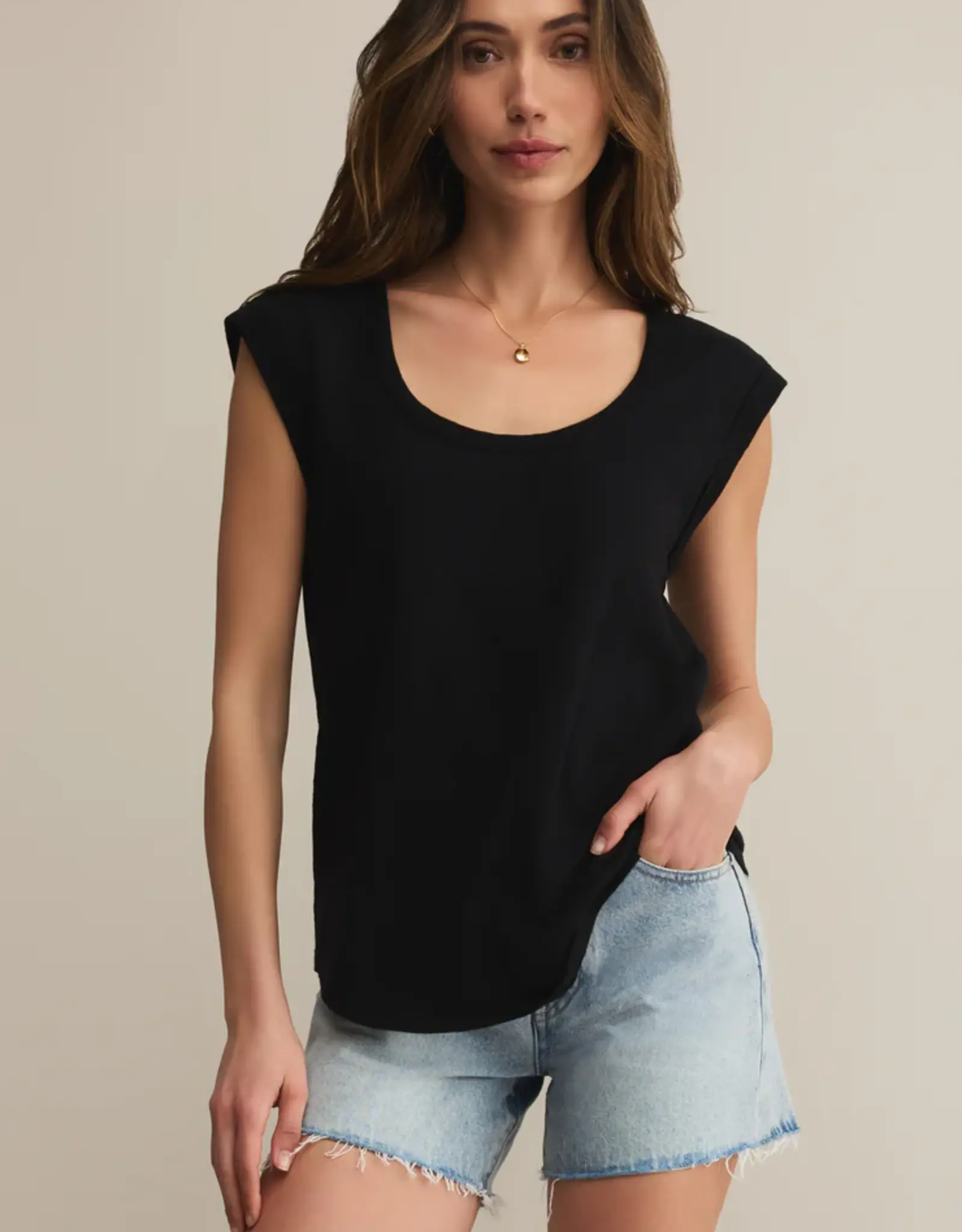 Z Supply Per Diem Tee Black
