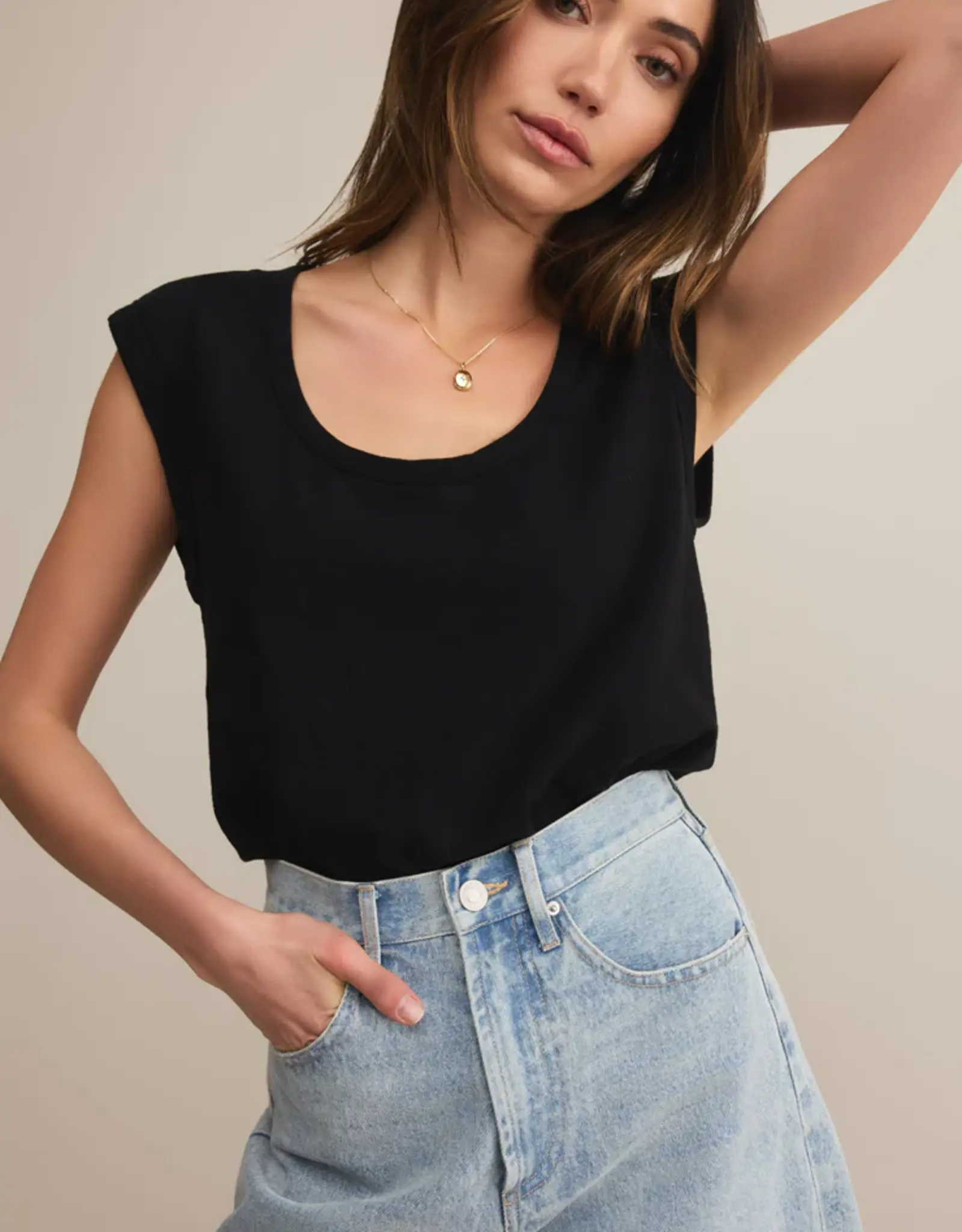 Z Supply Per Diem Tee Black