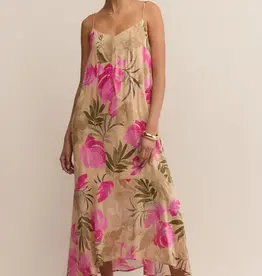 Z Supply Benson Ula Tropical Dress Desert Tan