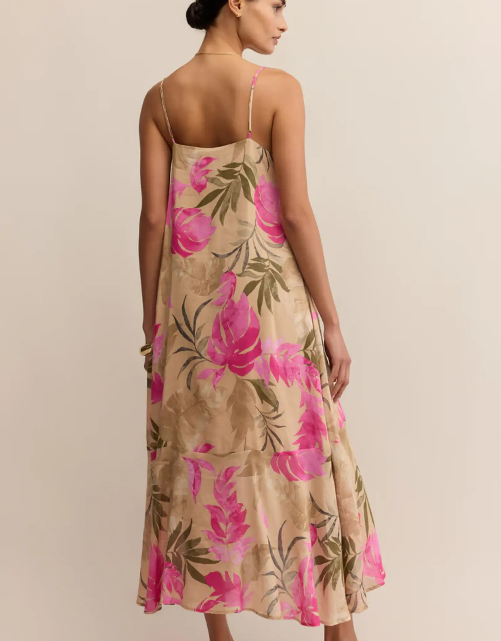 Z Supply Benson Ula Tropical Dress Desert Tan