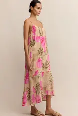 Z Supply Benson Ula Tropical Dress Desert Tan