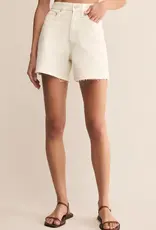 Z Supply Porter Denim Short Off White