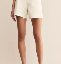 Z Supply Porter Denim Short Off White