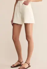 Z Supply Porter Denim Short Off White