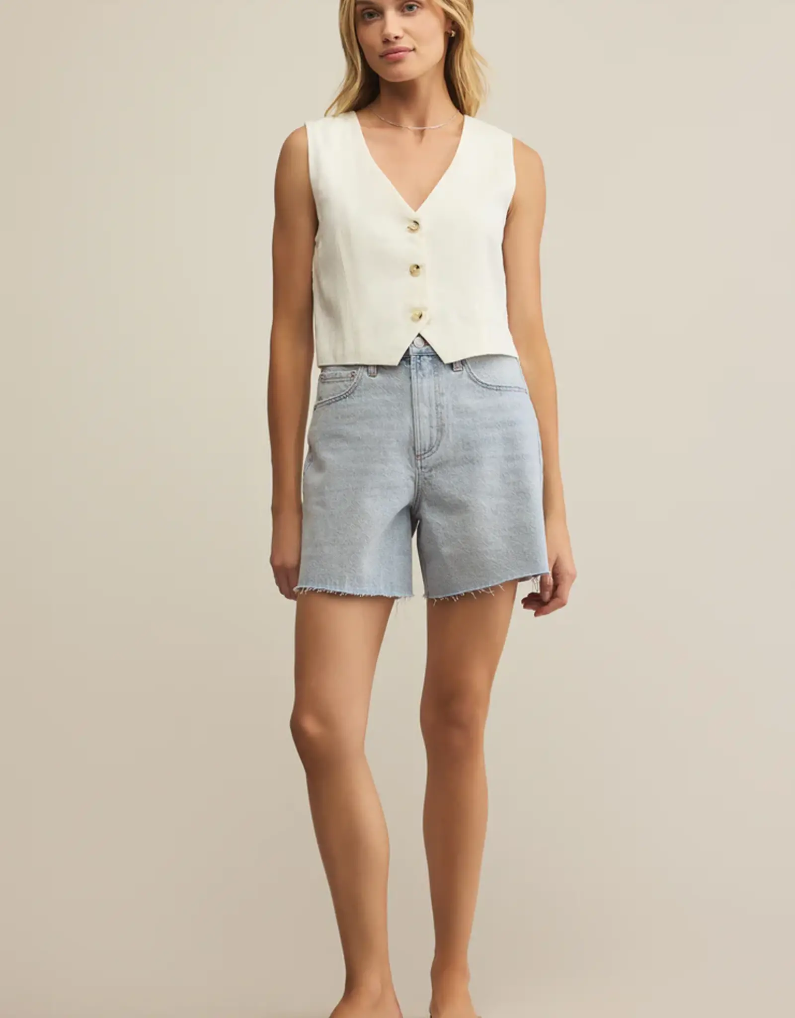 Z Supply Porter Denim Short Faded Indigo