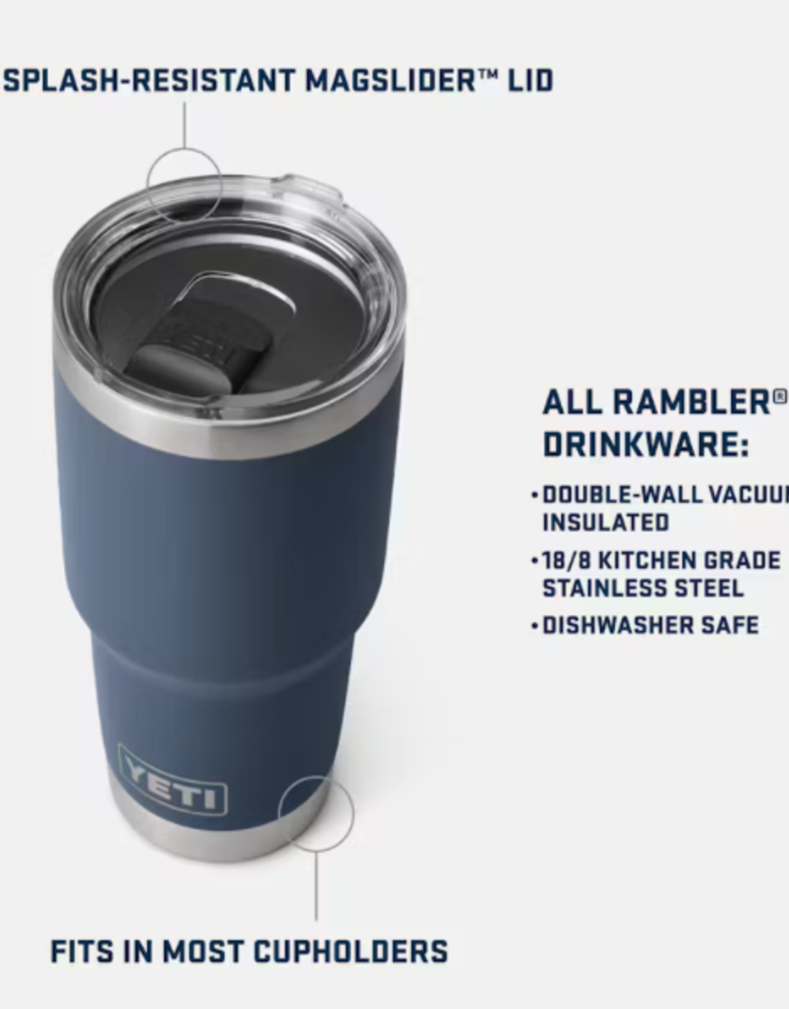 Rambler 30oz Tumbler Magslider Papaya