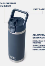 Rambler 18oz Straw Bottle Ultramarine Violet