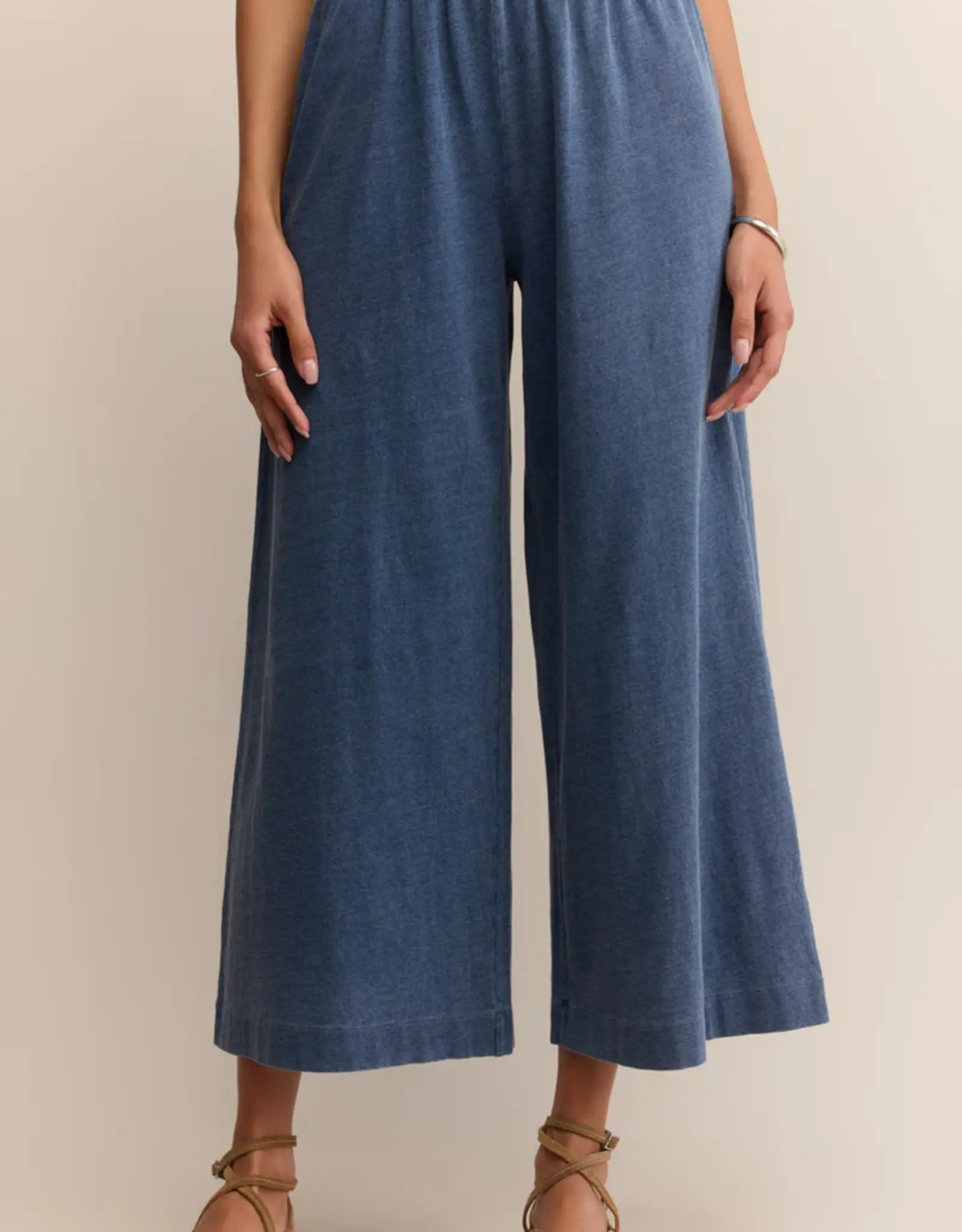 Z Supply Scout Jersey Denim Pant Vintage Indigo