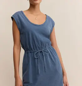 Z Supply Dayshift Denim Mini Dress Vintage Indigo