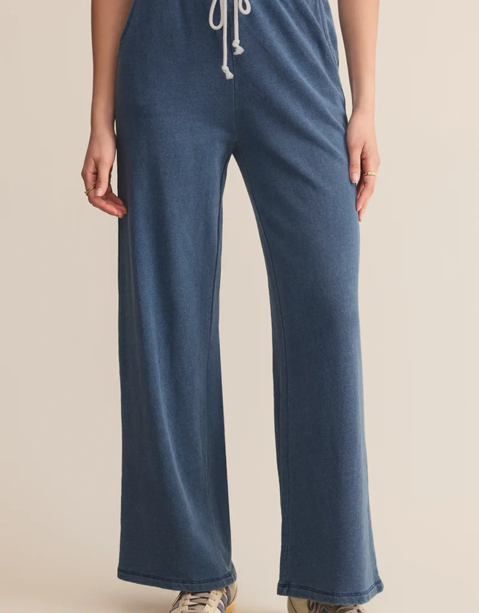 Z Supply Hunter Knit Denim Pant Vintage Indigo