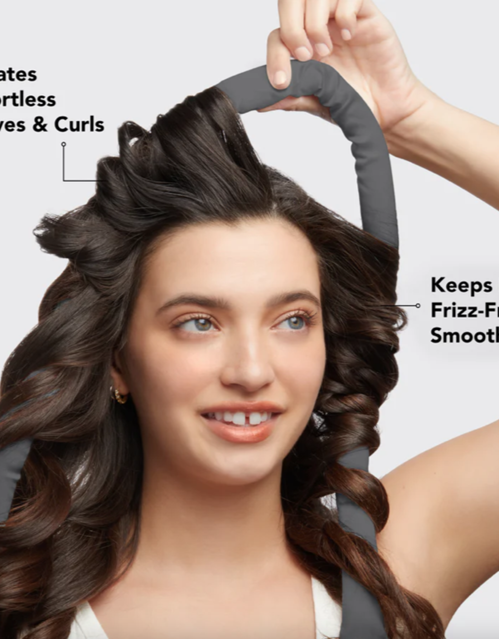 Satin Heatless Curling Set Charcoal