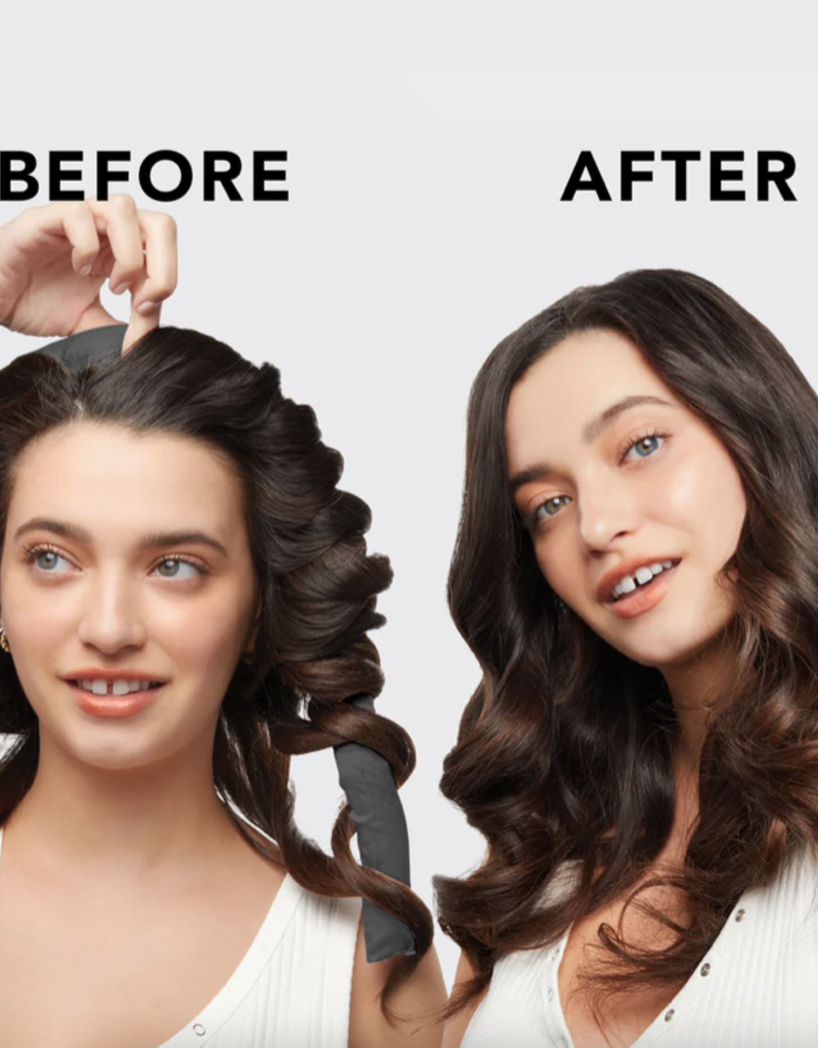 Satin Heatless Curling Set Charcoal