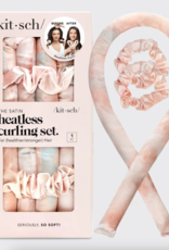 Satin Heatless Curling Set Sunset Tie Dye