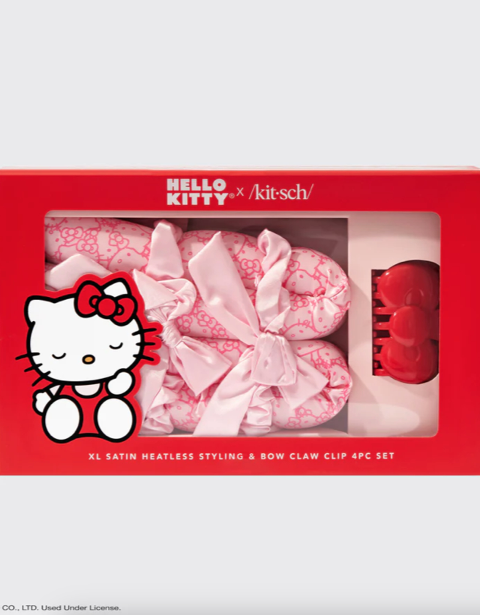 Hello Kitty Satin Heatless Styling & Bow Set 4pc
