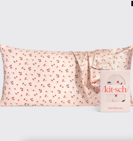 Satin Pillowcase King Cherry Print