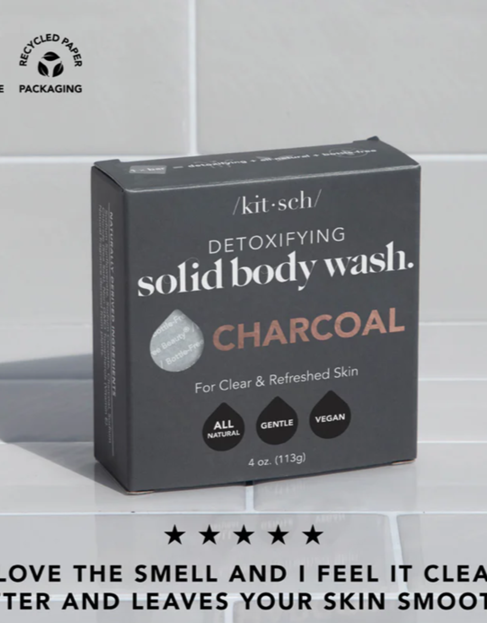Body Wash Bar Charcoal Detoxifying