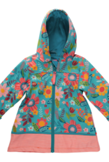 Raincoat Turquoise Floral