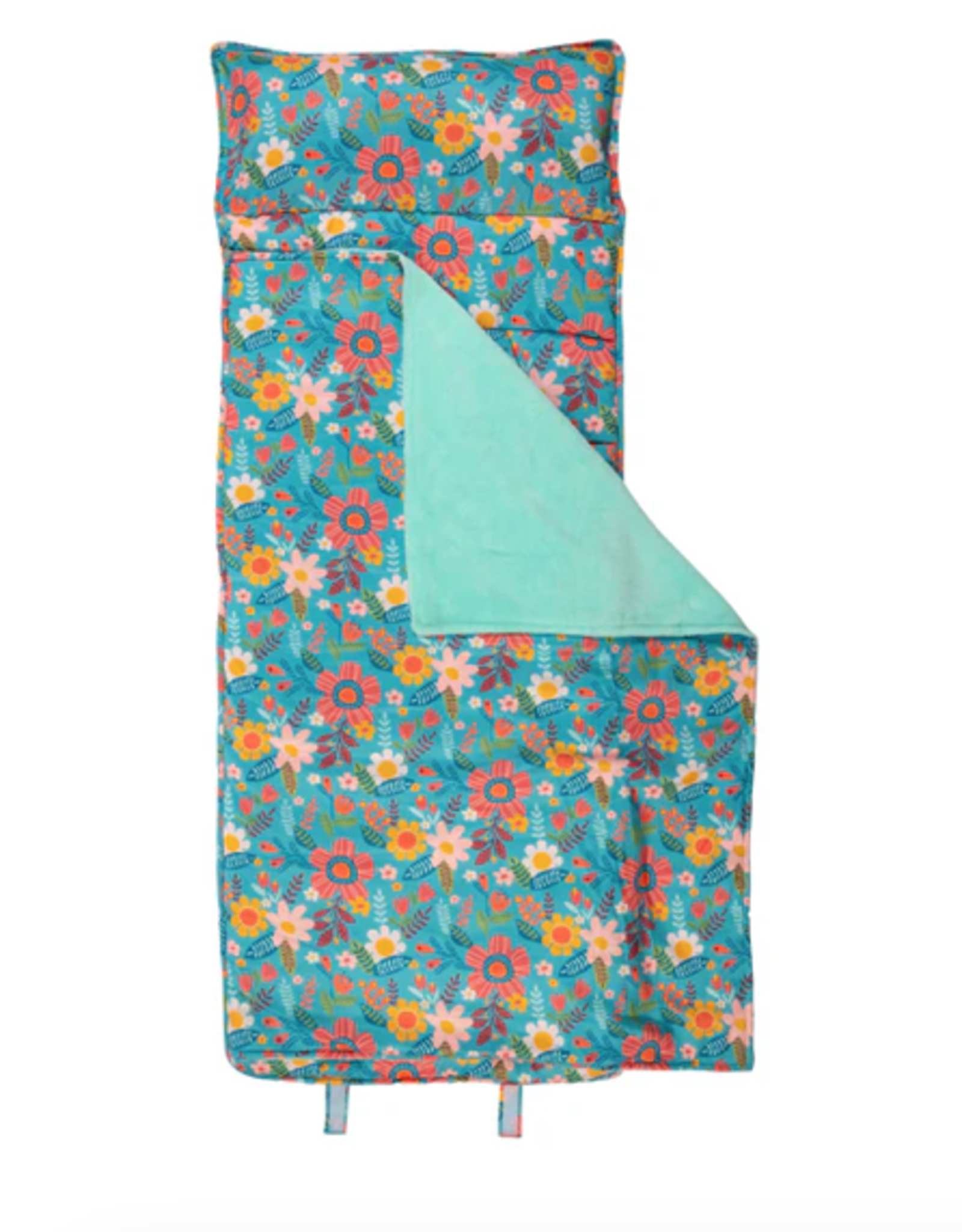 All Over Print Nap Mat Turquoise Floral
