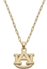 Auburn University Logo 24K Gold Plated Delicate Necklace