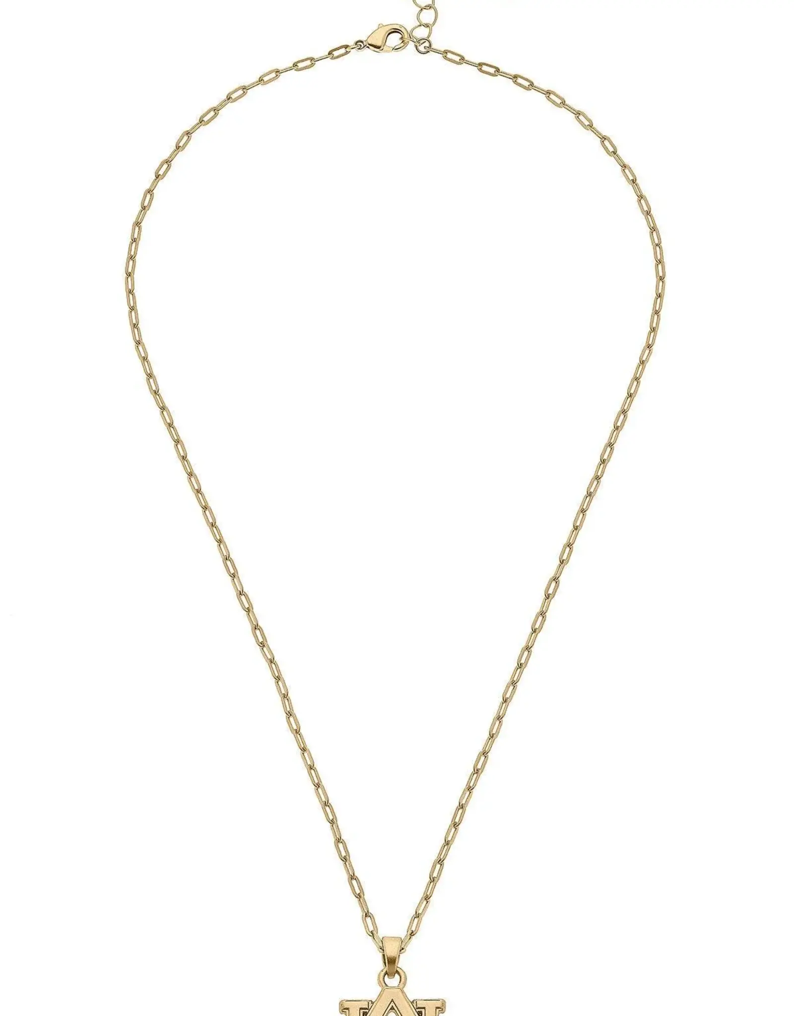 Auburn University Logo 24K Gold Plated Delicate Necklace