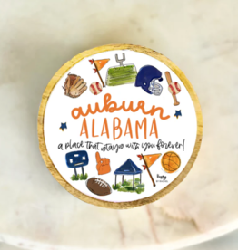 Happy By Rachel Auburn AL Wood & Enamel Small Tray