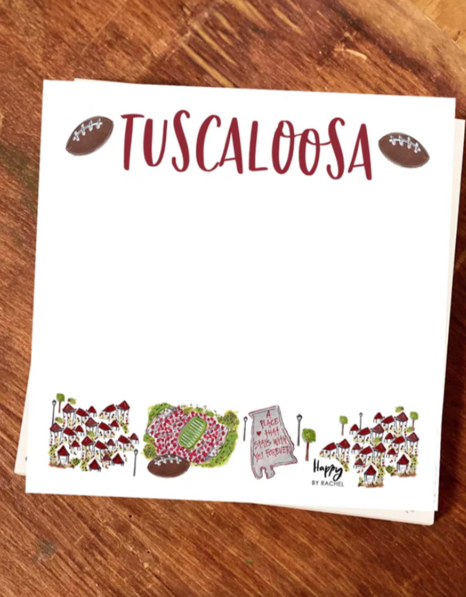 Happy By Rachel Tuscaloosa Chunky Notepad