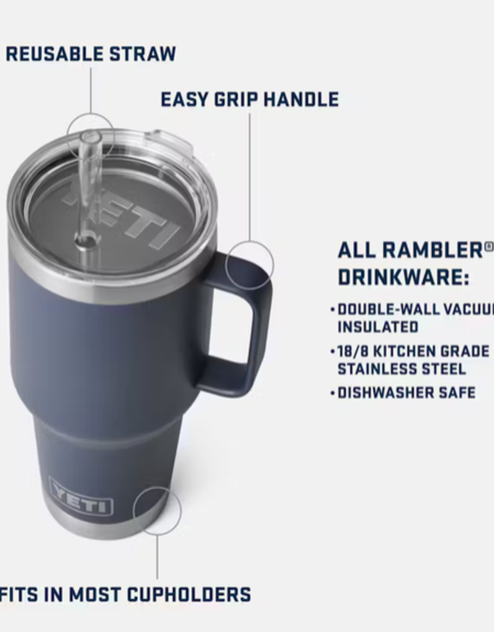 Rambler 35oz Straw Mug Cherry Blossom