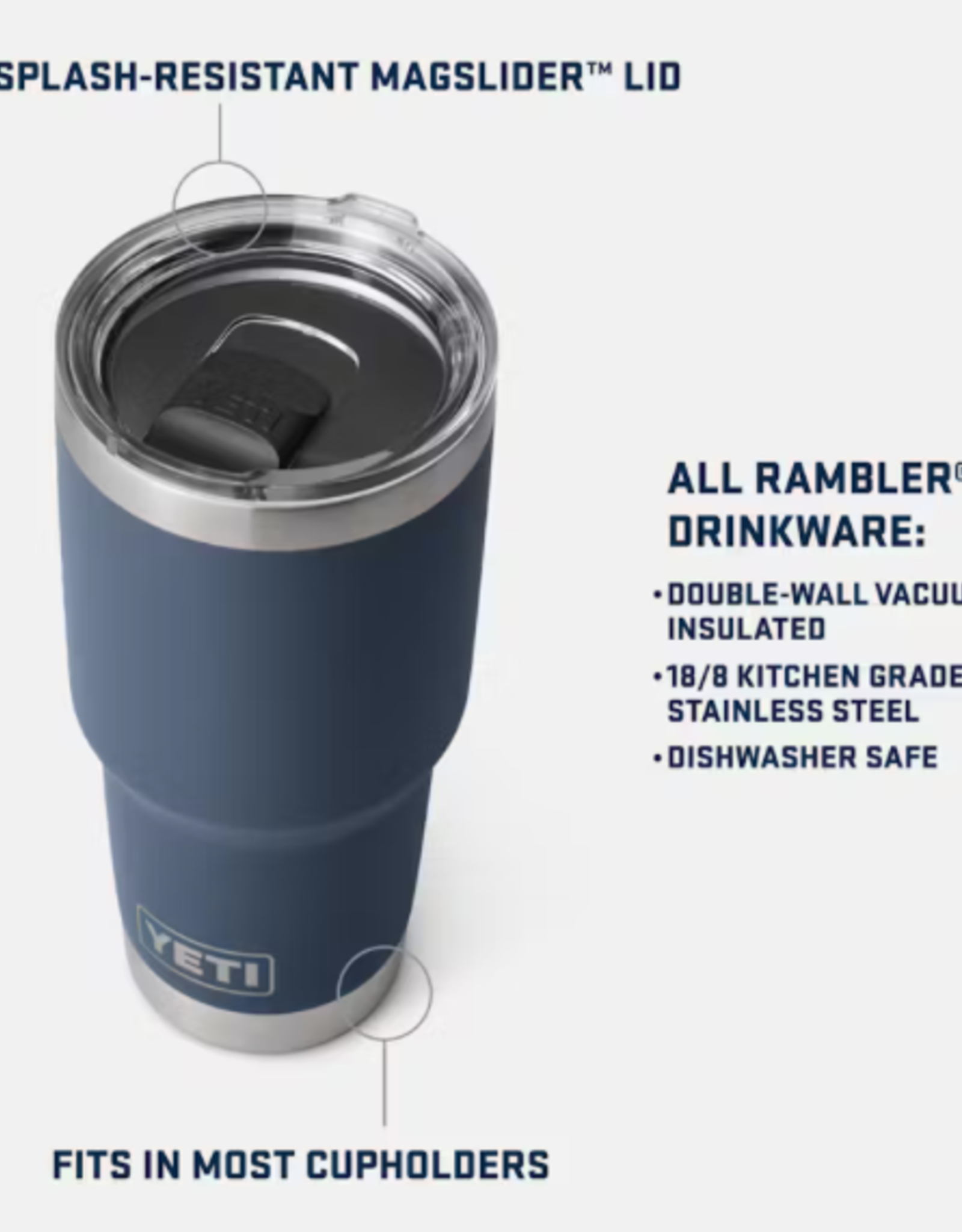 Rambler 30oz Tumbler Black Forest Green