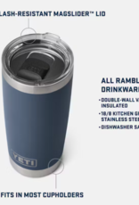 Rambler 20oz Tumbler Black Forest Green