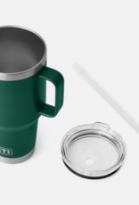 Rambler 35oz Straw Mug Black Forest Green